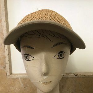 Perry Ellis Portfolio Straw Vented Baseball Cap Hat Unisex Adjustable OSFA